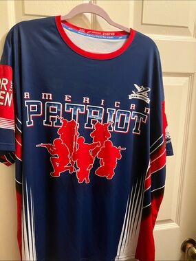 American Patriot Navy & Red Performance Jersey
